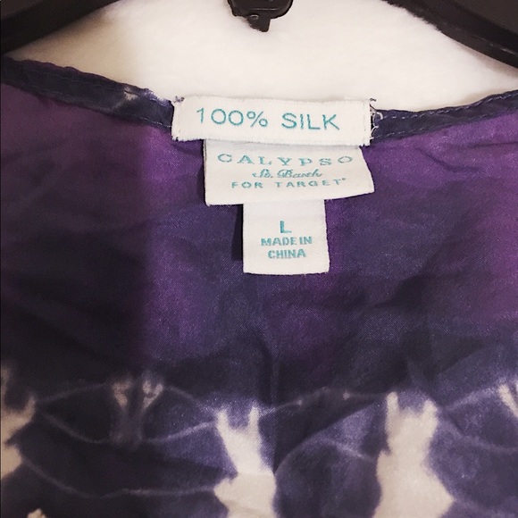 Calypso St.Barth ๐ฏ%SILK Crochet Lovely Tunic Top - Picture 7 of 13